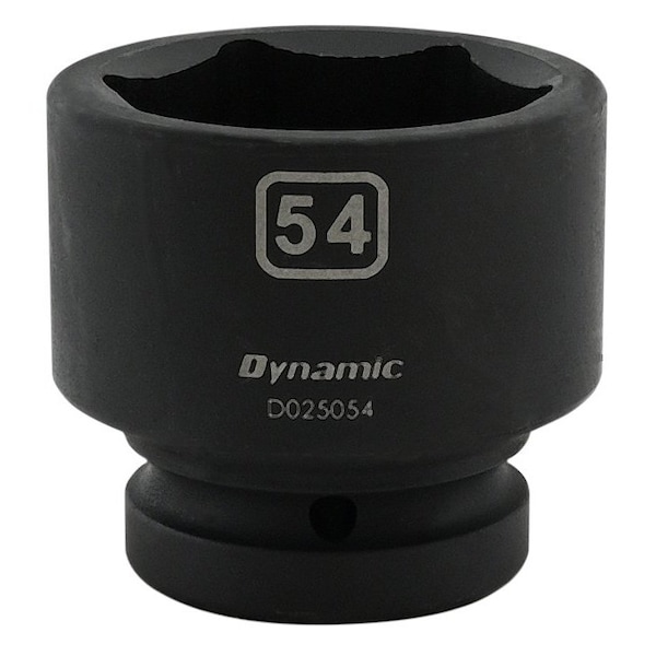 1" Drive Standard Socket, Black Phosphate, Tools 54MM X 1" Drive, 6 Point Standard Length